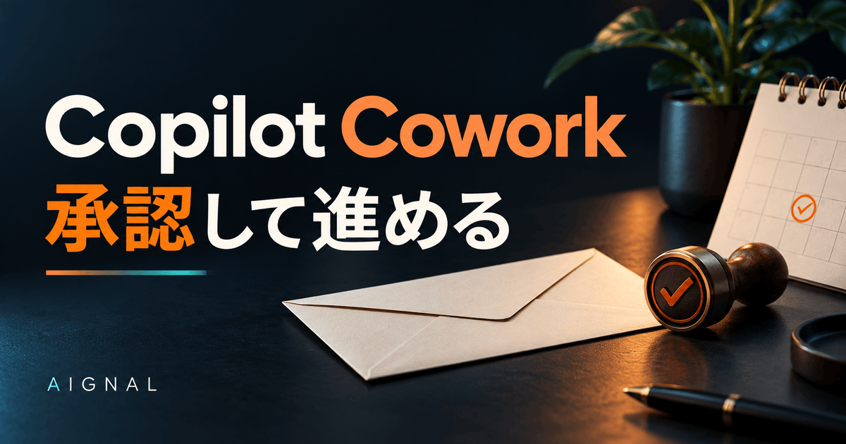 Copilot Cowork承認運用ガイドのイメージ