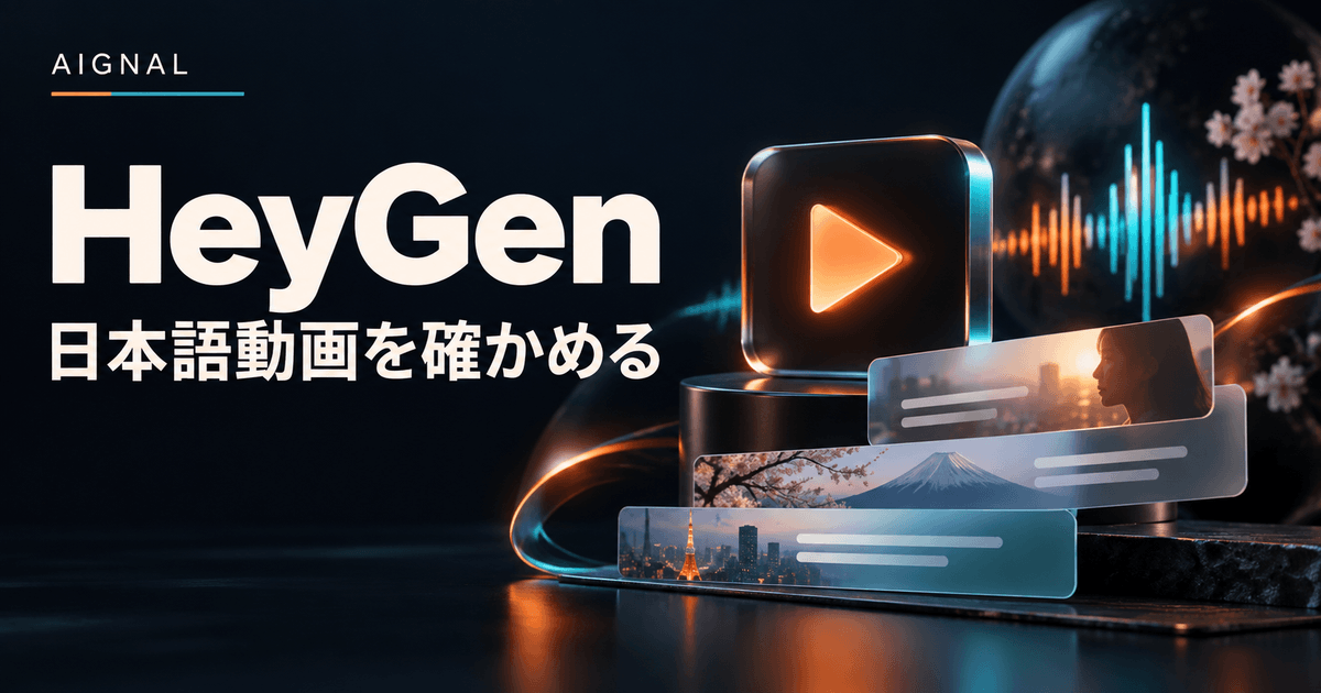HeyGen日本語動画品質ガイドのイメージ