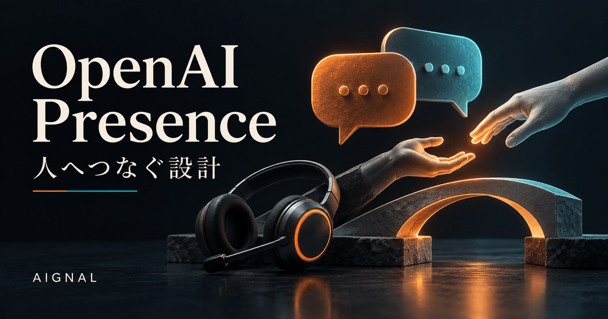 OpenAI Presence導入前ガイドのイメージ